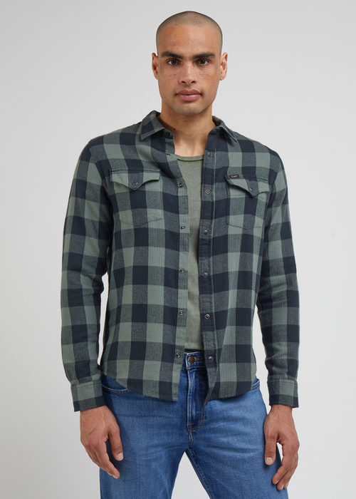 Lee Clean Western Shirt Fort Green - L66RRRA15